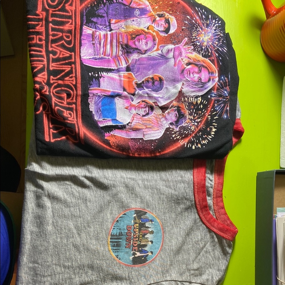 Lot of 2 Stranger Things tshirts